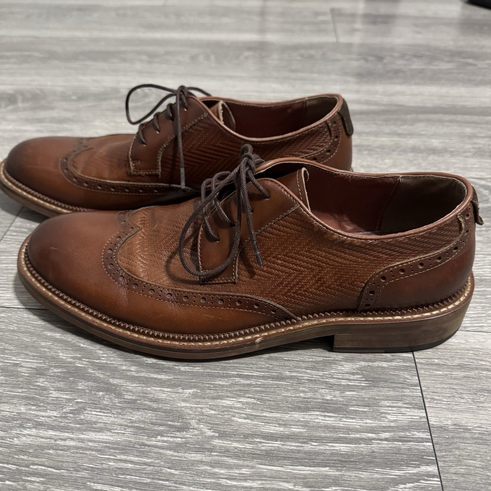 Vintage Foundry Co Men's Dress Leather Shoes Brown Size 10.5‎ Classic Oxford